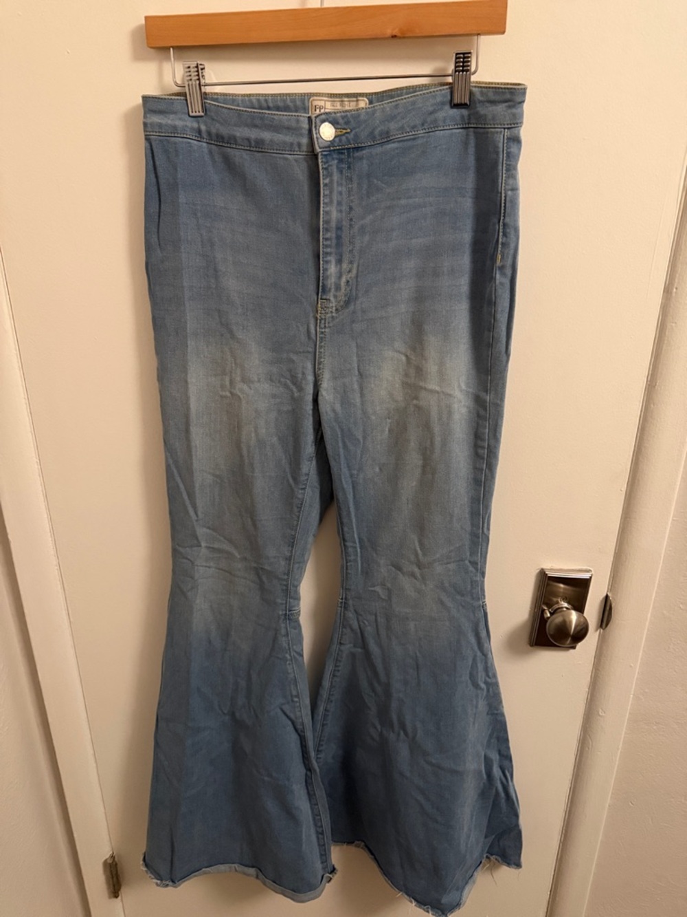 Free People Light Blue Flare Jeans